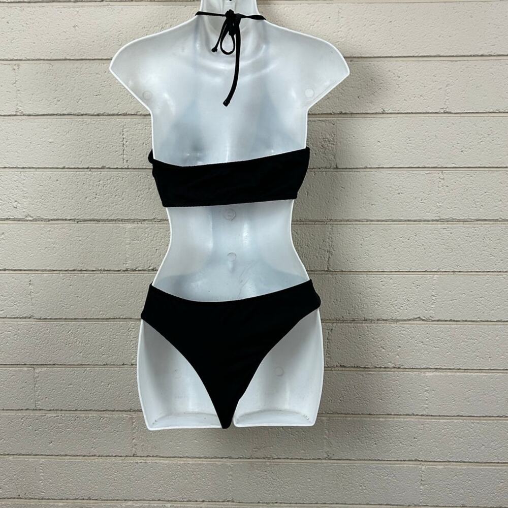 Edikted Black Cut Out Bodysuit size S - Picture 2 of 8